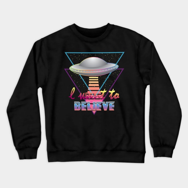 I Want to Believe Crewneck Sweatshirt by Desdymona